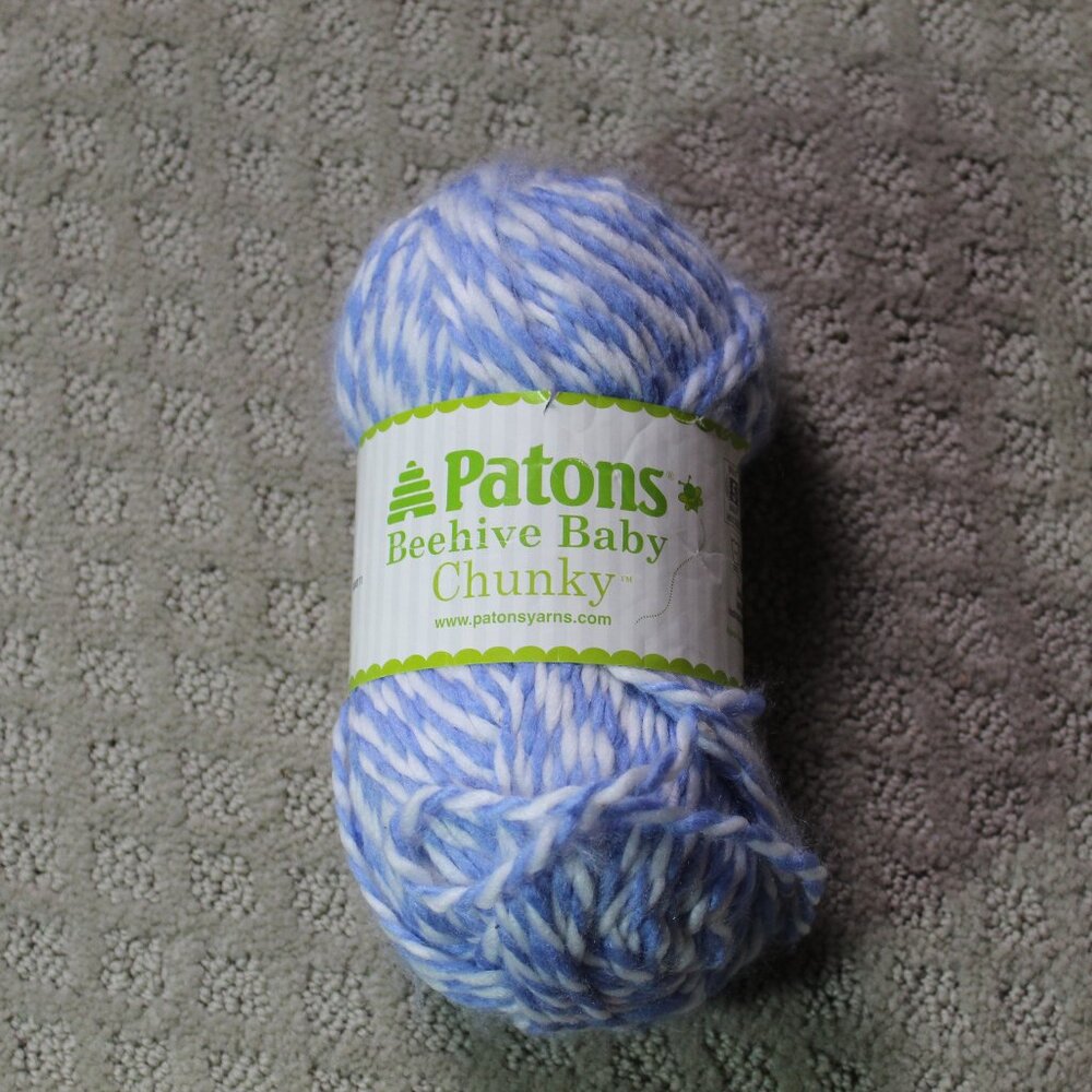 Patons Beehive Baby Chunky 1 Skein Blue Marl 120 yds